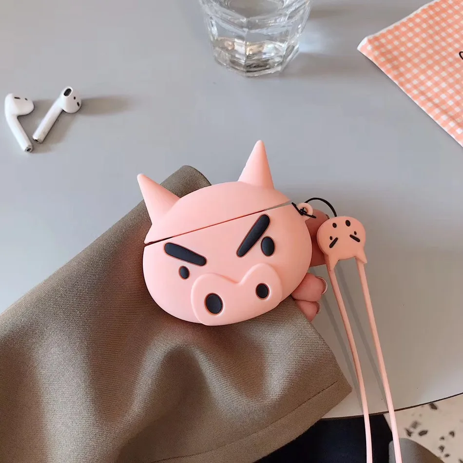 Для AirPods 2 Чехол, силиконовый, милый, 3D, вишневый, мороженое, чехол для наушников, для Airpods, крышка для наушников, кольцо для ключей, ремешок для Air pods