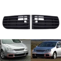 1 pair car front bumper fog light grille without holes 1k0853665a1k0853666a replacement for golf 5 mk5 05 09 car accessories