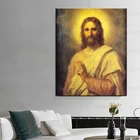Портрет Иисуса Христа, лорд, религиозные искусства, холст, плакат, домашний декор, художественное оформление