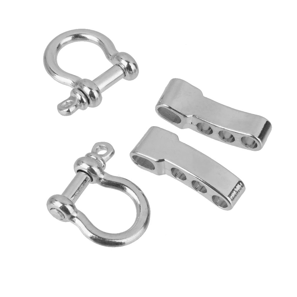 2 шт Регулируемые скобы из нержавеющей стали для Паракорда браслетов|Паракорд| |