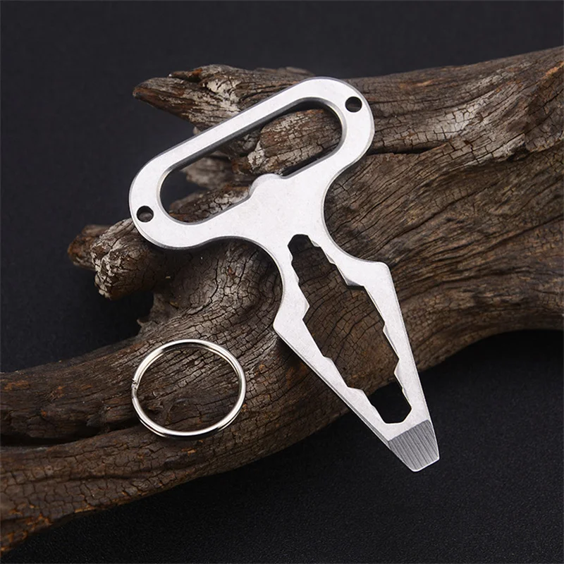 

Outdoor EDC Stainless Steel Bottle Opener Self Defense Stinger Personal Protection Tool Weapons Combination Wrench Tools