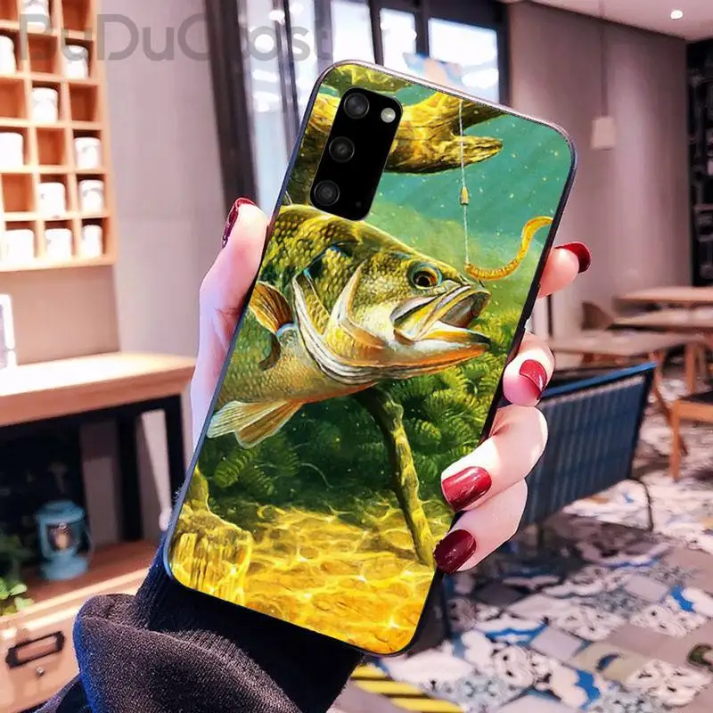 

Riccu Carp Fishing Phone Case for Samsung S20 plus Ultra S6 S7 edge S8 S9 plus S10 5G