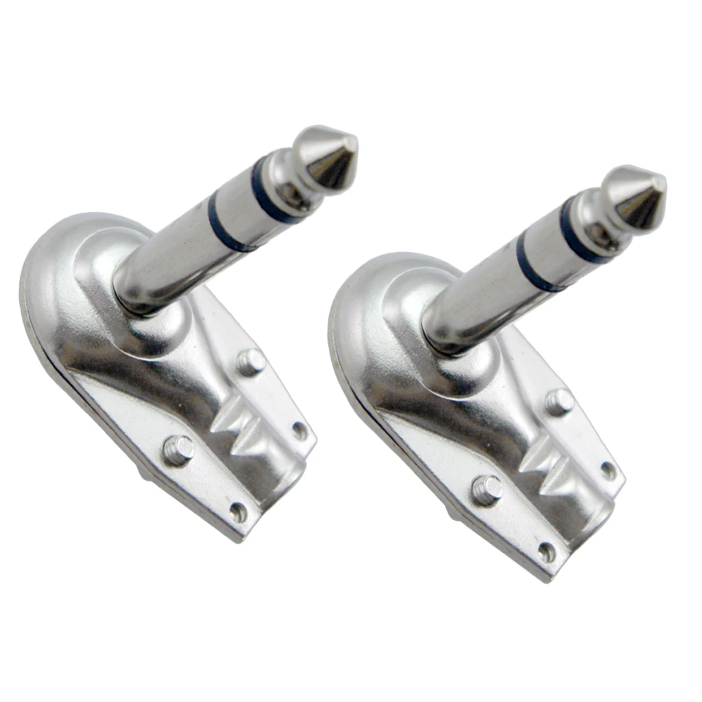 Упаковка из 2 1/4 ''l образный стерео разъем для гитарного кабеля аудио гитарных