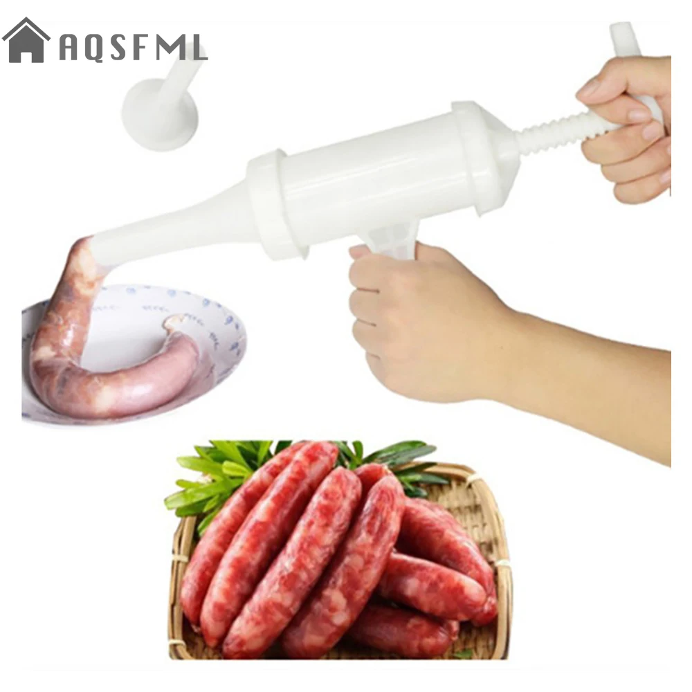 AQSFML пластиковый ручной наполнитель для колбасы мяса ручное управление колбаса