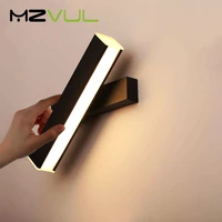 nordic lamp wall led modern simple led wall lamp acrylic indoor bedroom bedside wall sconce 350%c2%b0 rotate room lamp stair light