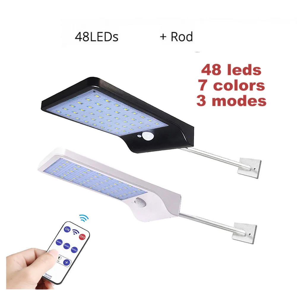 Модернизированный Светодиодный Уличный настенный светильник на солнечной