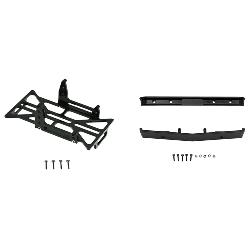 

2 Ser RC Car Part: 1 Set Metal Front Rear Bumper & 1 Set Metal Battery Tray Holder Bracket Frame
