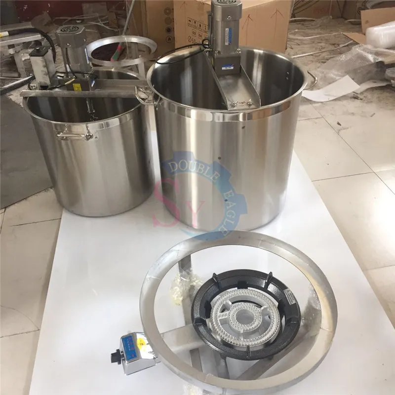 

50L Cheap stainless steel small hot pot seasoning Jacketed Boiling stir Pots/tomato sauce cooking mixer machine 220V/110V