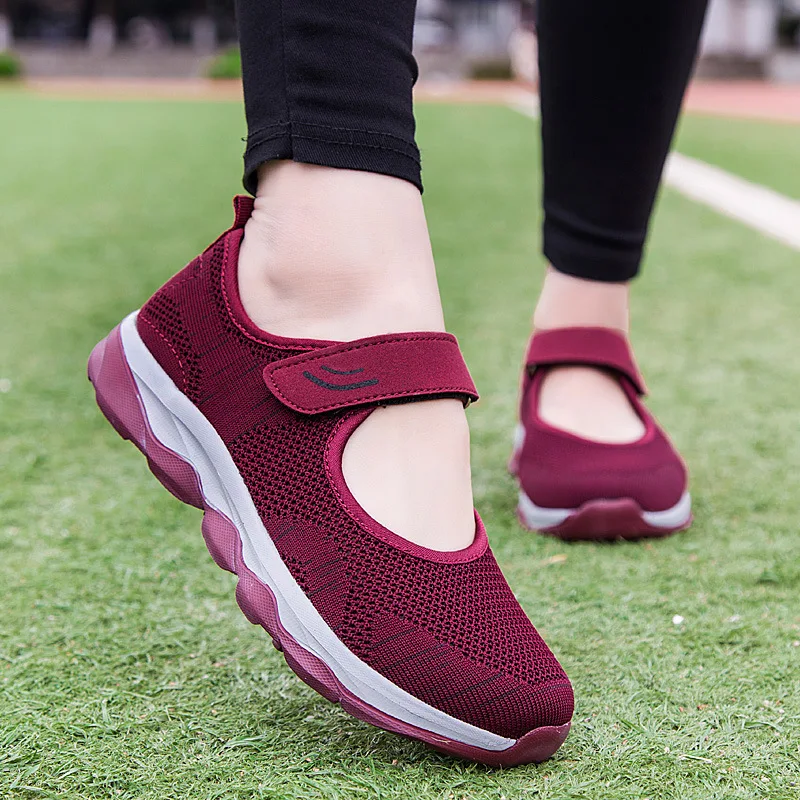

2021 Summer Fashion Women Flat Platform Shoes Woman Breathable Mesh Casual Sneakers Women Zapatos Mujer Ladies Boat Shoes