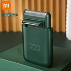 Xiaomi для мужчин Электрический с возвратно-поступательным движением бритвы USB перезаряжаемые 2 режущая головка бритвы Портативный супер тонкий борода резак машина 2021