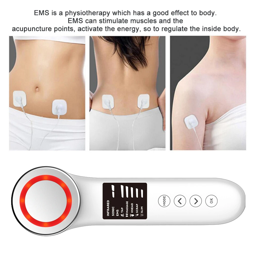 Kopen Ultrasone Lichaam Vermagering Massager Voor Gezicht Benen Gewichtsverlies Vet Brander Fysiotherapie Ems Trillingen Slanker Massage Machine