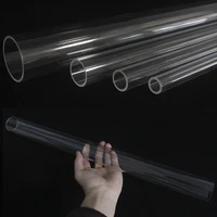 2pcs 50cm length acrylic pipe 99 visible solid pipe diy level gauge home garden hard tube aquarium water supply out dia 16 40mm