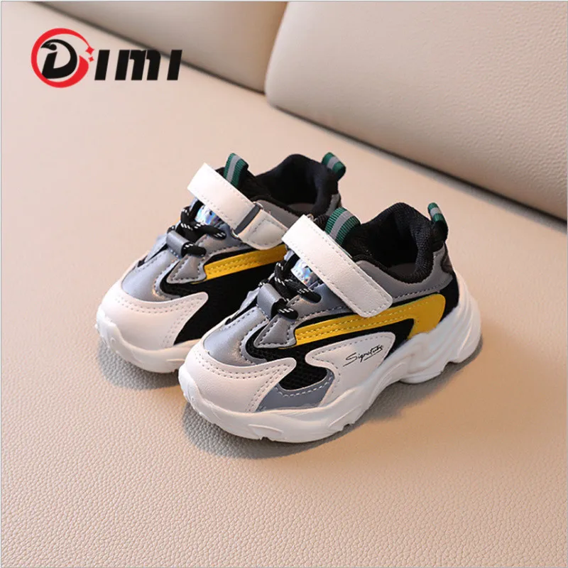 

DIMI 2021Autumn New Children Sport Shoes Breathable Mesh Baby Toddler Shoes Comfortable Soft Boys Girls Sneakers