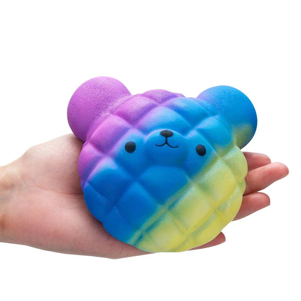 

Fidget toys Kawaii Cartoon Bear Slow Rising Cream Scented Stress Reliever Toy Blue pop it fidget figet toys squishy