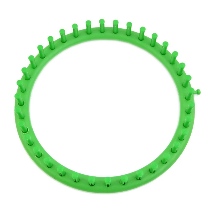 24 см зеленая классическая круглая вязаная шапка вязаный ткацкий станок набор |