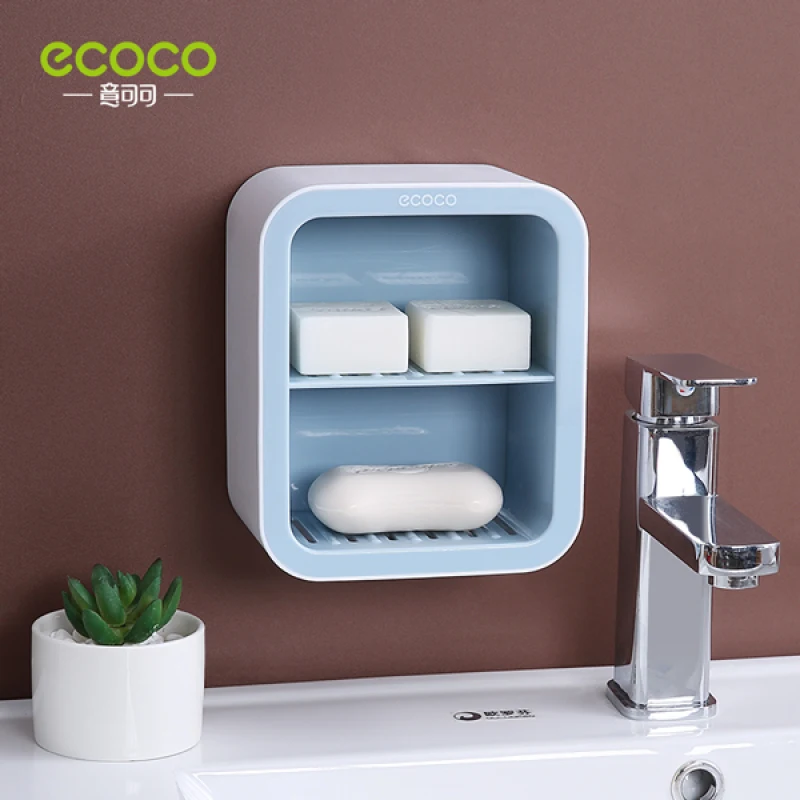 Новая мыльница ECOCO креативная сливная присоска для унитаза настенная