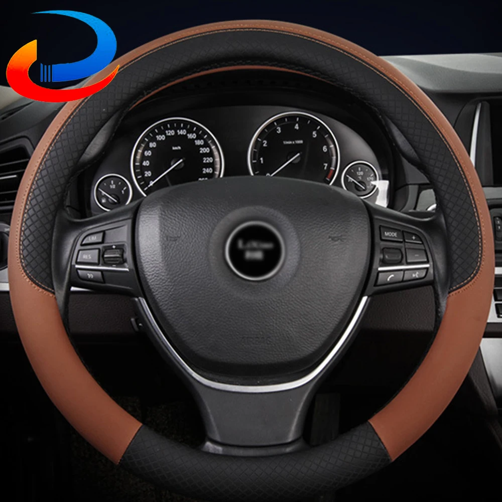 

38 см чехол рулевого колеса автомобиля Универсальный 15 дюймов уплотнительное Тип из микрофибры Non-slip Чехол рулевого колеса автомобиля Авто З...