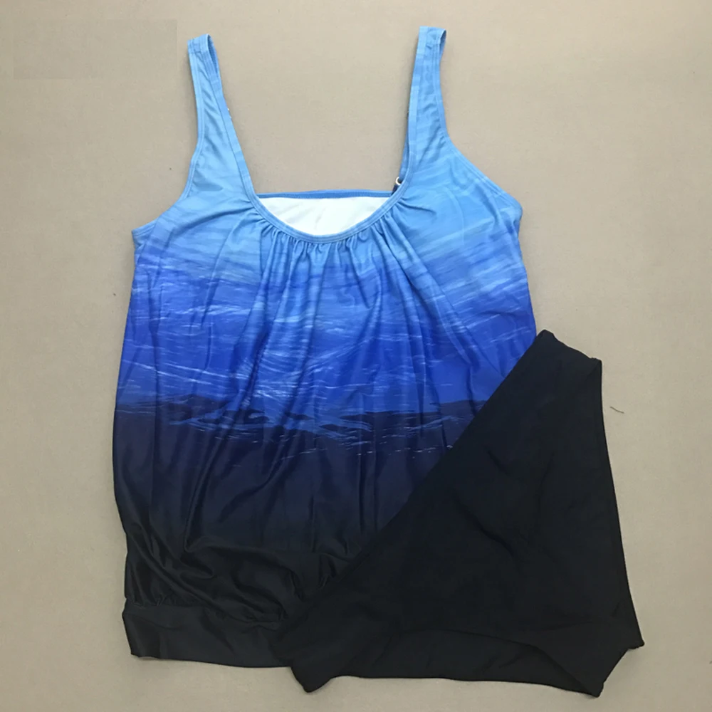 Одежда для плавания танкини женский купальный костюм женщин большой топ в стиле