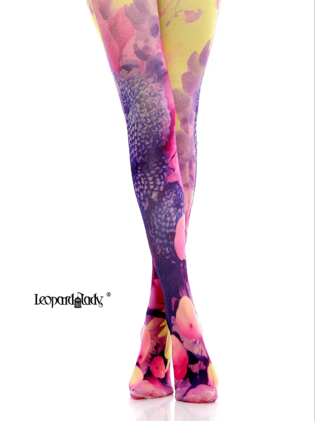 High Quality New Designs Painting Printed Tights Patterned Pantyhose For Womens Stocking Fashion