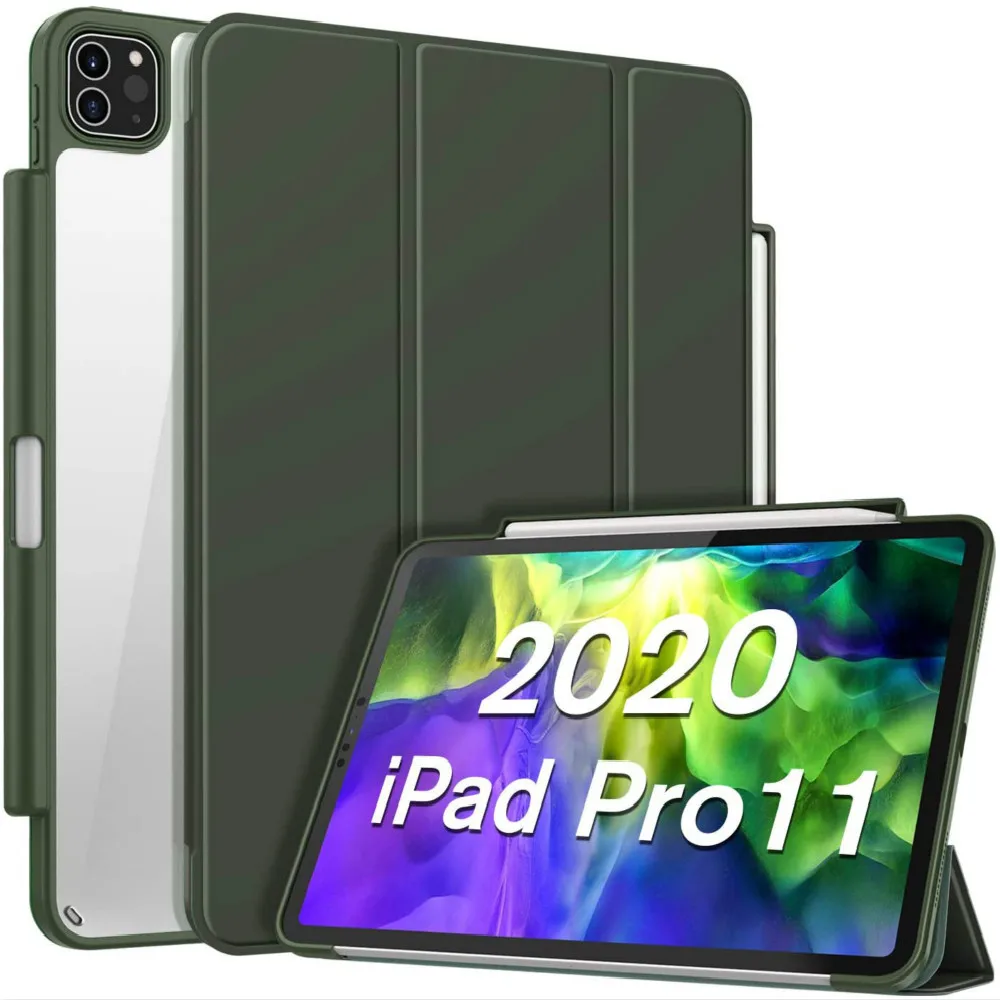 

Чехол для планшета для iPad Pro 11 2020, чехол с держателем для карандашей, чехол для подушки безопасности, противоударный чехол, смарт-Чехлы для iPad...
