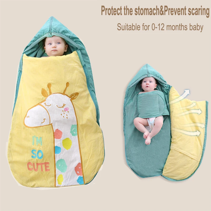 Детский спальный мешок хлопковые спальные мешки для новорожденных одеяло с