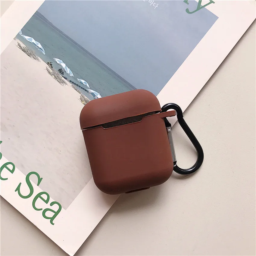 Мини Мягкий силиконовый чехол для Apple Airpods, ударопрочный чехол для Apple, гарнитура для Airpods, чехлы ярких цветов, защитный чехол