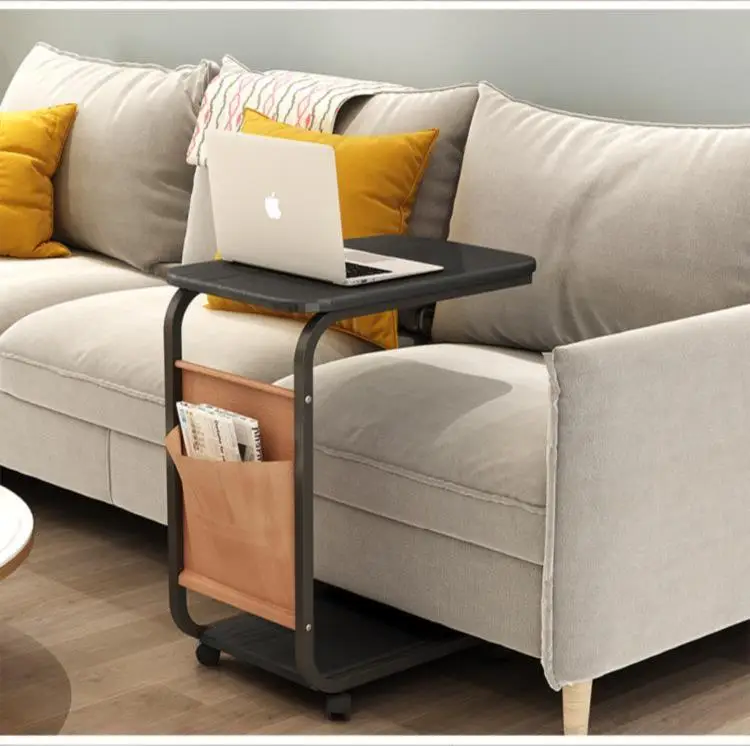 

Mobile Table Bay Window Table Behind Modern Side Table Retro Small Coffee Table With Wheels Small Table Living Room Home Corner