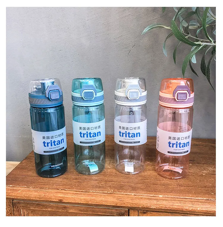Простая портативная пластиковая бутылка для воды в Корейском стиле мужчин и