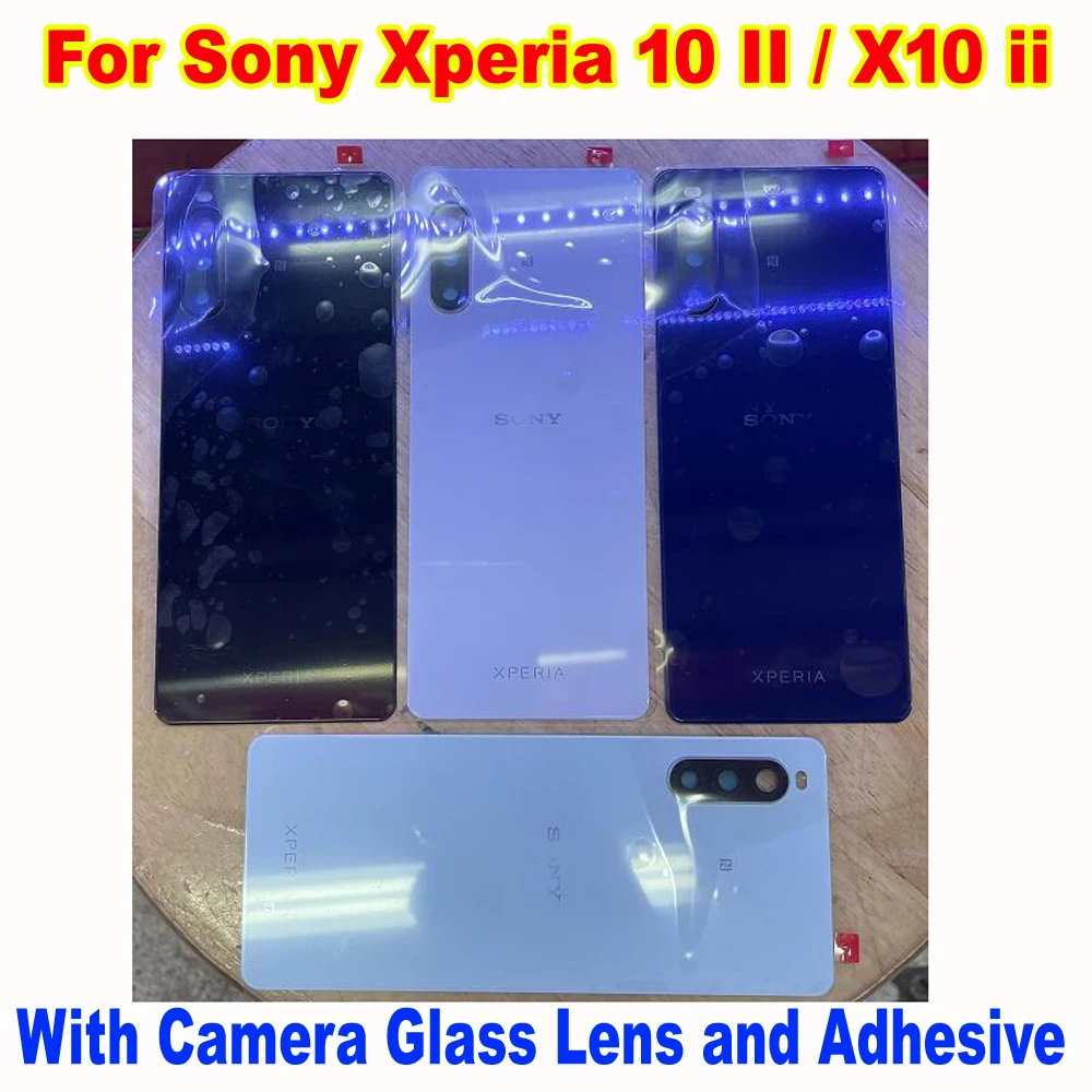 Задний Чехол лучшего качества для Sony Xperia 10 II X10 ii задняя панель Крышка батарейного