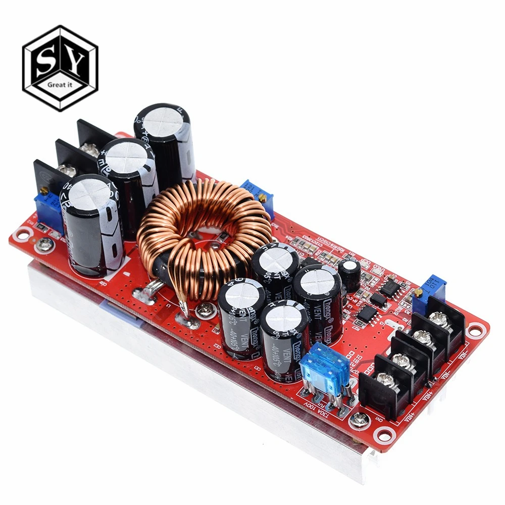 Преобразователь постоянного тока VBoost 1200 Вт 20 А Повышающий Модуль питания выход 8