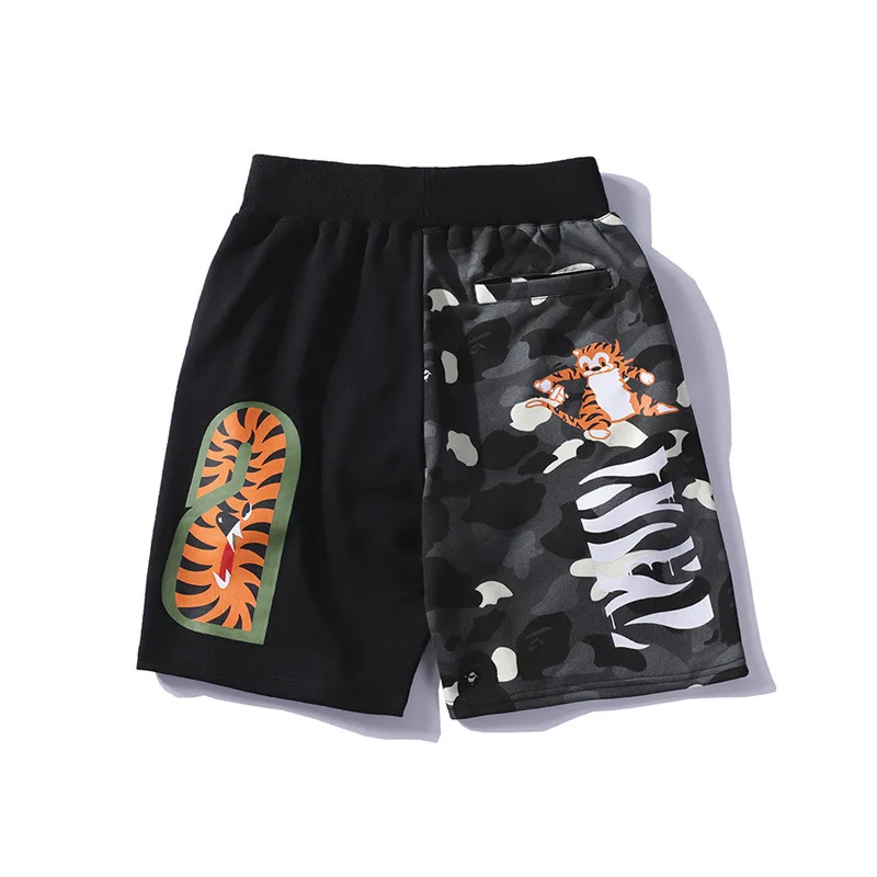 

2021 Summer Shorts Japanese Street Brand High-Quality Shark Head Casual Shorts Men And Women Five-Point Beach Shorts new