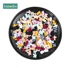 Bopoobo силиконовый жевательный игрушечный 10 шт мультяшный крест детский Прорезыватель силиконовый шарик BPA Бесплатно Детские Прорезыватели Силиконовые Детские Прорезыватели