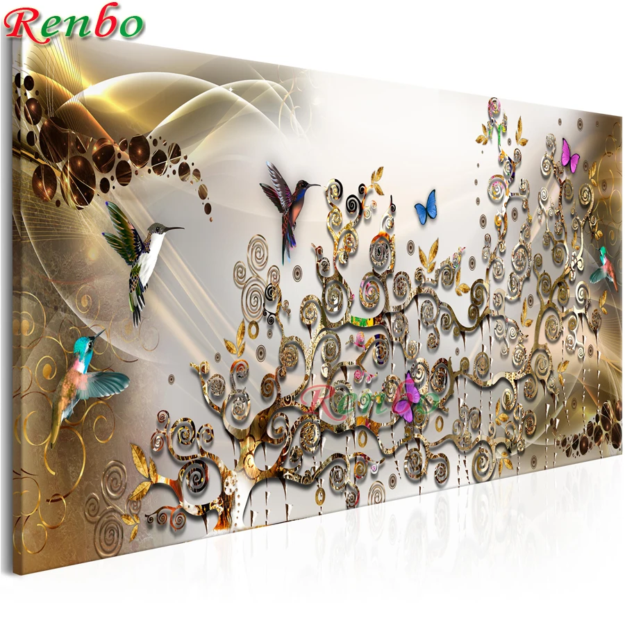 

Full square Round diamond painting Abstract fortune Tree diamond embroidery large 5D rhinestone mosaic diamond inlaid Wall Art