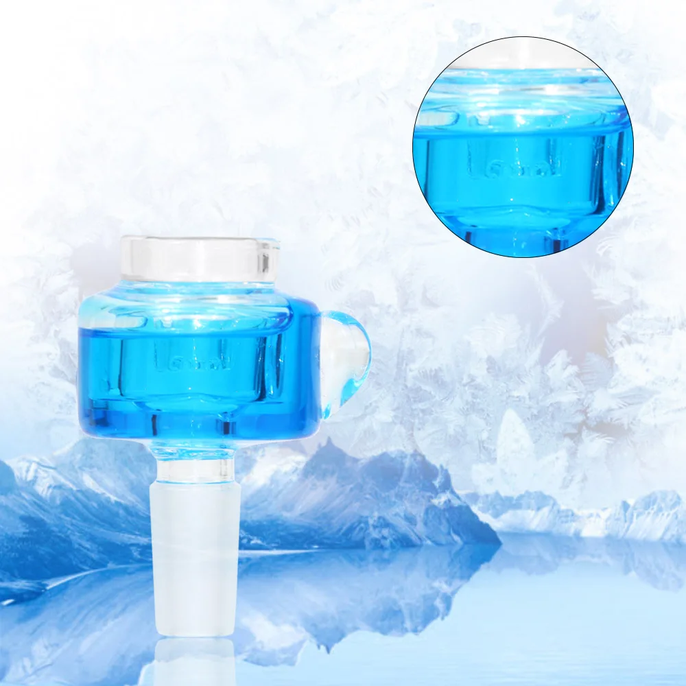 Glass Decorative Craft Bowl With Freezing Fluid 14MM Male Handemade Hookah Water Pipes Tobacco Smoking Pipe Accessoires |
