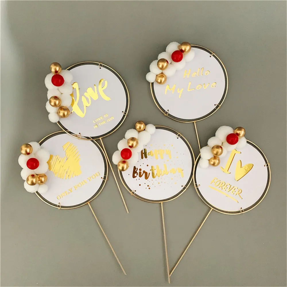 Для влюбленных на день рождения торт Топпер для подруги украшение торта выпечки