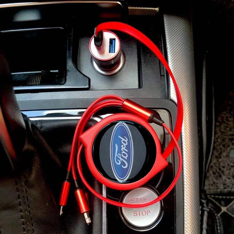 car charger cable usb cigarette mobile phone for ford f150 fiesta mk7 focus mk3 mk2 fusion ranger mondeo mk4 s kuga accessories free global shipping