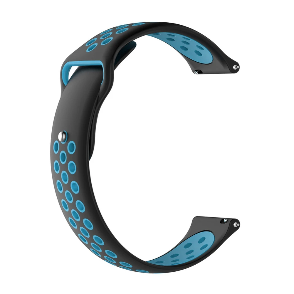 black blue Для Garmin VIVOMOVE HR/Vivoactive 3 сменный силиконовый спортивный ремешок UK - Цвет: black blue