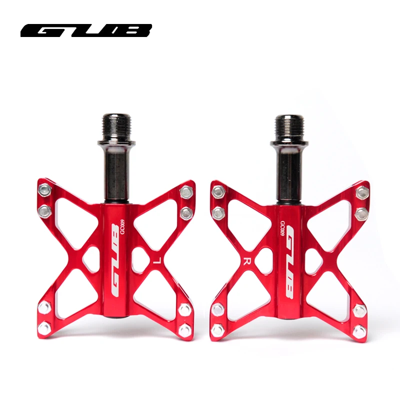 Велосипедные педали GUB GC009 MTB BMX 3 подшипника платформа 240 г/пара CNC AL6061 + ось Cr Mo|platform