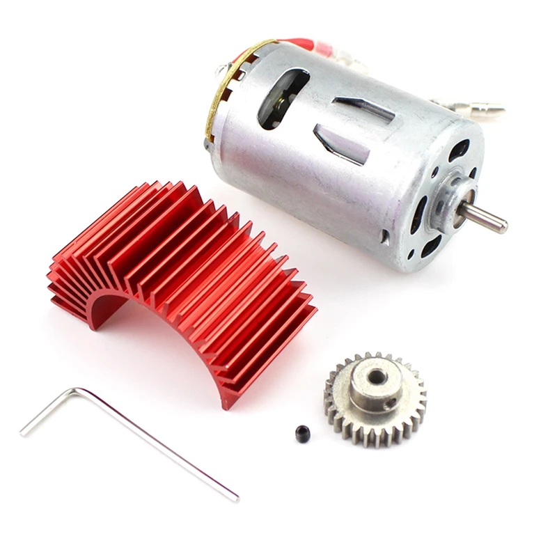 

540 Brushed Motor with Heat Sink for Wltoys A959-B A969-B A979-B K929-B 1/18 RC Car Upgrade Parts Accessories