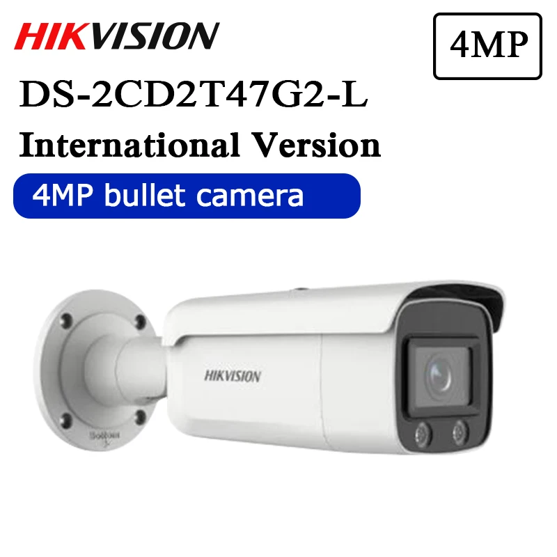 Оригинальный Hik DS 2CD2T47G2 L заменить 2CD2T47G1 4MP Цвет Vu пуля сети IP cctv Камера POE H.265 полный