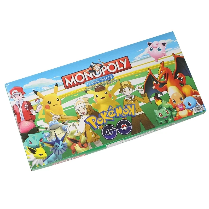 

Pokemon English Board Game Playing Board Game Family Friends Party Birthday Pikachu Anime Board Game Toys Kids Christmas Gifts