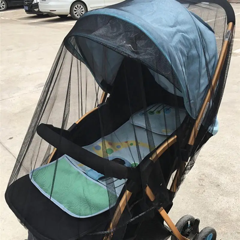Mosquitera de malla para ni&ntilde;os peque&ntilde;os, cubierta antiinsectos para cochecitos, portadores, asientos de coche, pr&aacute;ctico-0