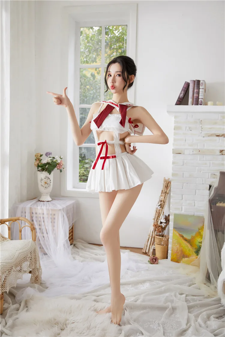 Аниме JK форма сексуальное нижнее белье Эротические прозрачные костюмы для