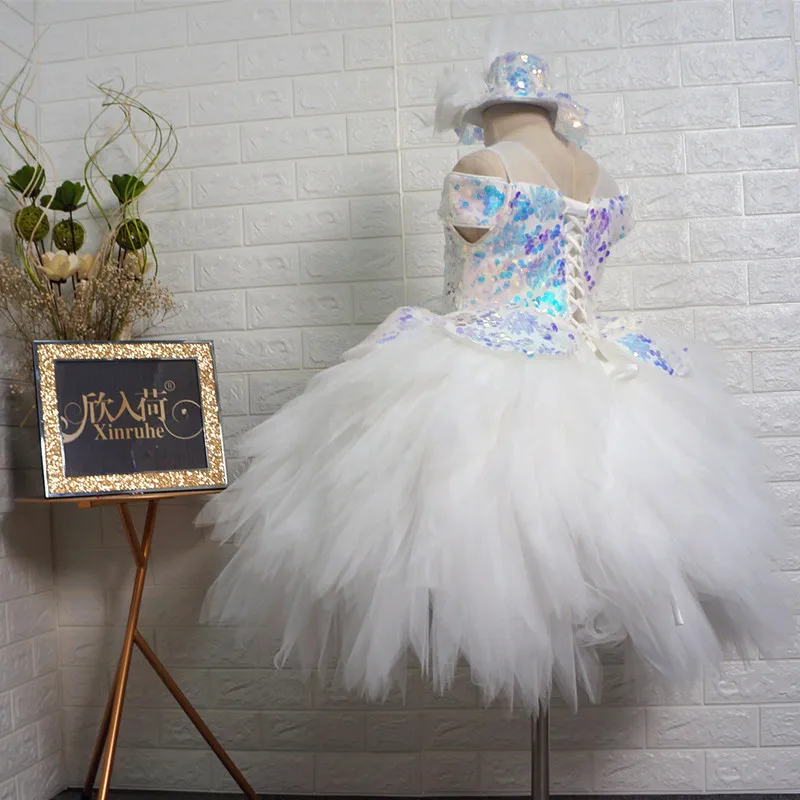 Chilldren Ball Gown First Holy Communion Dress Kids Pageant Tutu Sequin Baby Wedding Bridemaid Mermaid Girl | Детская одежда и