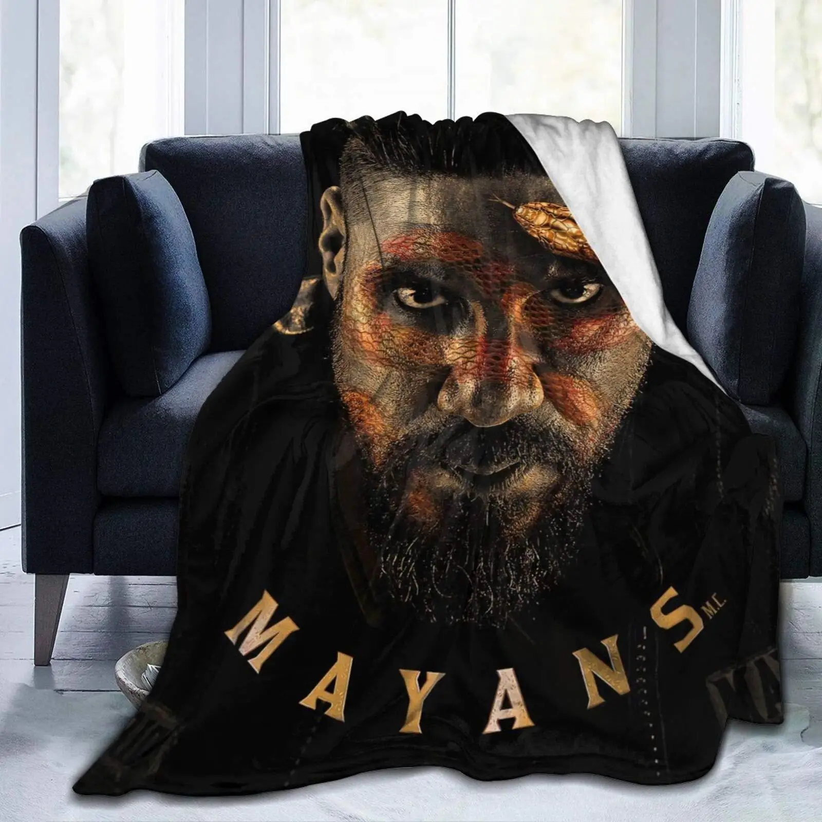 

Mayans-Manta de franela Ultra suave, ligera, peluda y cálida, para ropa de cama de invierno, sofá