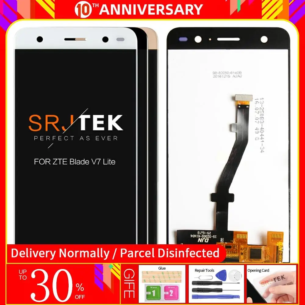 Для ZTE Blade V7 Lite ЖК дисплей + кодирующий преобразователь сенсорного экрана в сборе