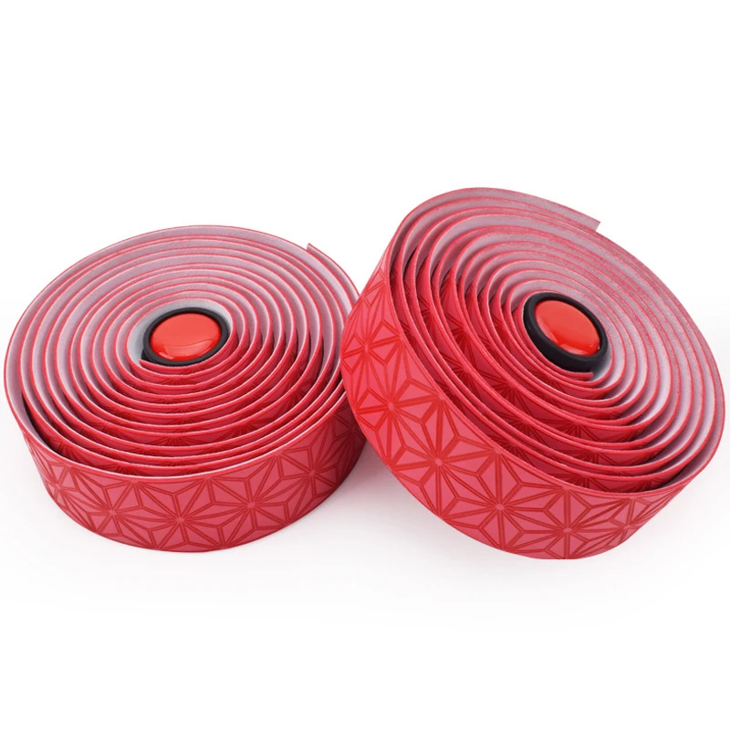 

Road Bike Handlebars with PU Elastic Straps for Flying Bicycles Chrysanthemum Handlebars with Breathable Non-slip Straps