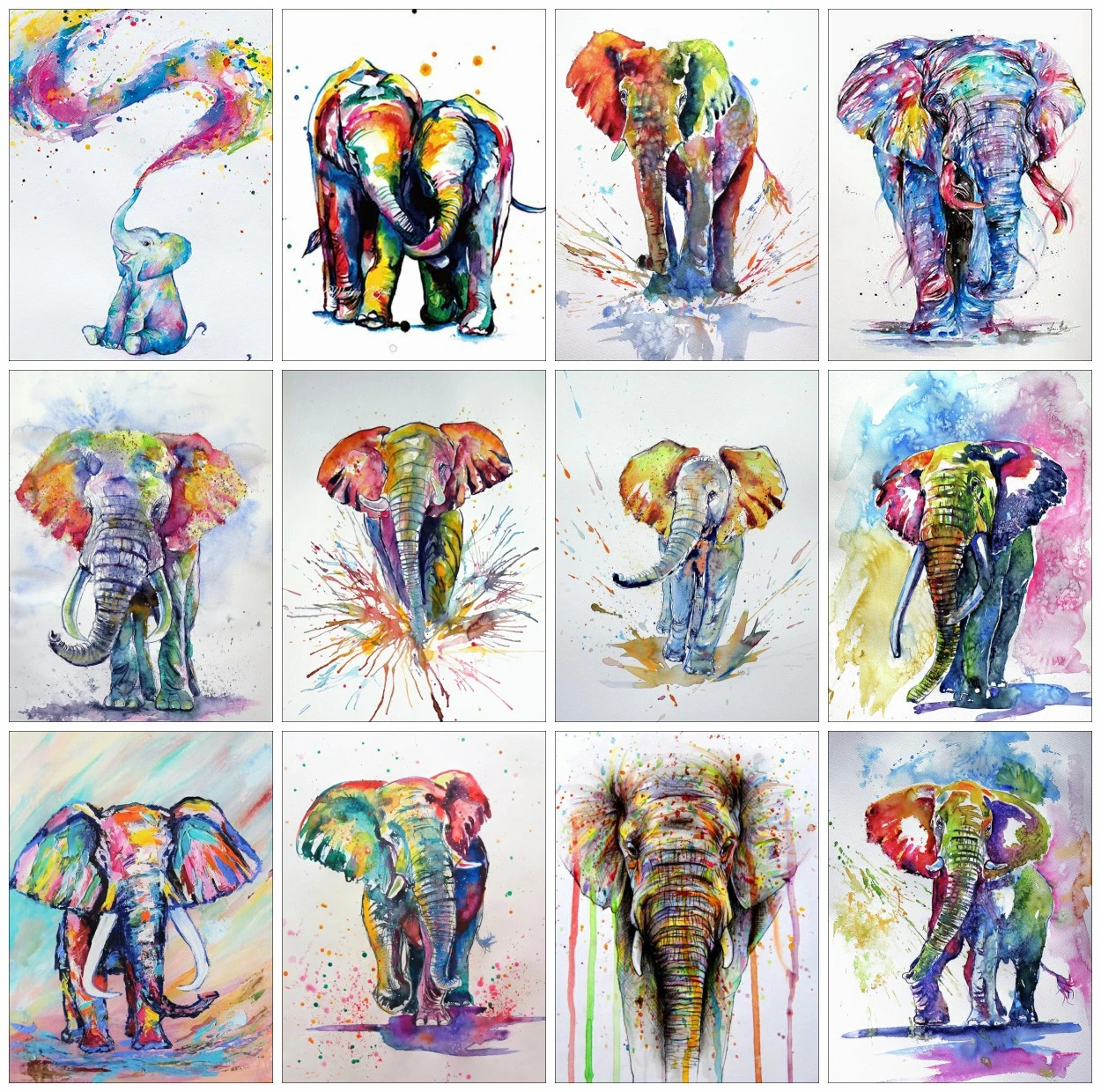 

Алмазная вышивка EverShine алмазные мозаичные животные, вышивка крестиком, слон, картина, стразы, хобби, подарок, искусство ручной работы