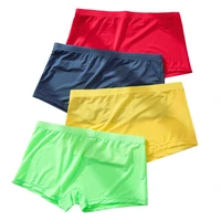 mens panties ice silk male underwear transparent men boxer breathable solid color ultra thin quick drying sexy silk boxers man