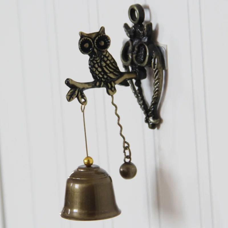 

Doorbell Retro Nostalgic Style Animal Door Bell Metal Iron Bell Wind Chime Ornament Wall Horse Garden Elephant Owl Hot